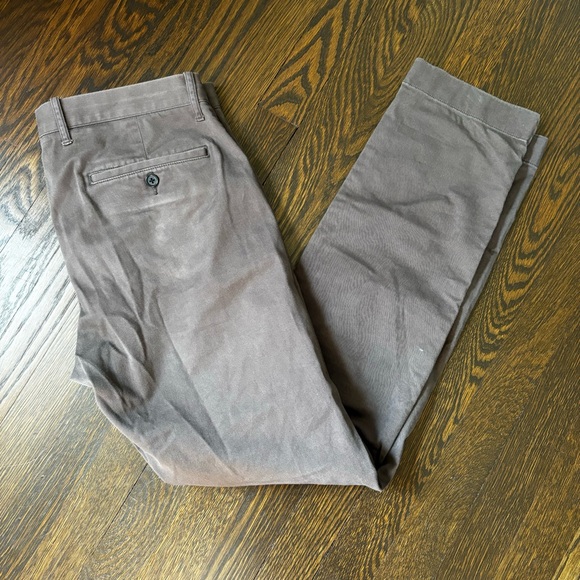 J.Crew Flex Pants Mens 31x32 Straight Leg Gray Stretch Preppy Chino Casual - Picture 1 of 7
